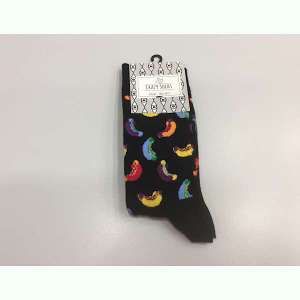 Γυναικεία μοντερνα κάλτσα Grazy Socks μαύρη 